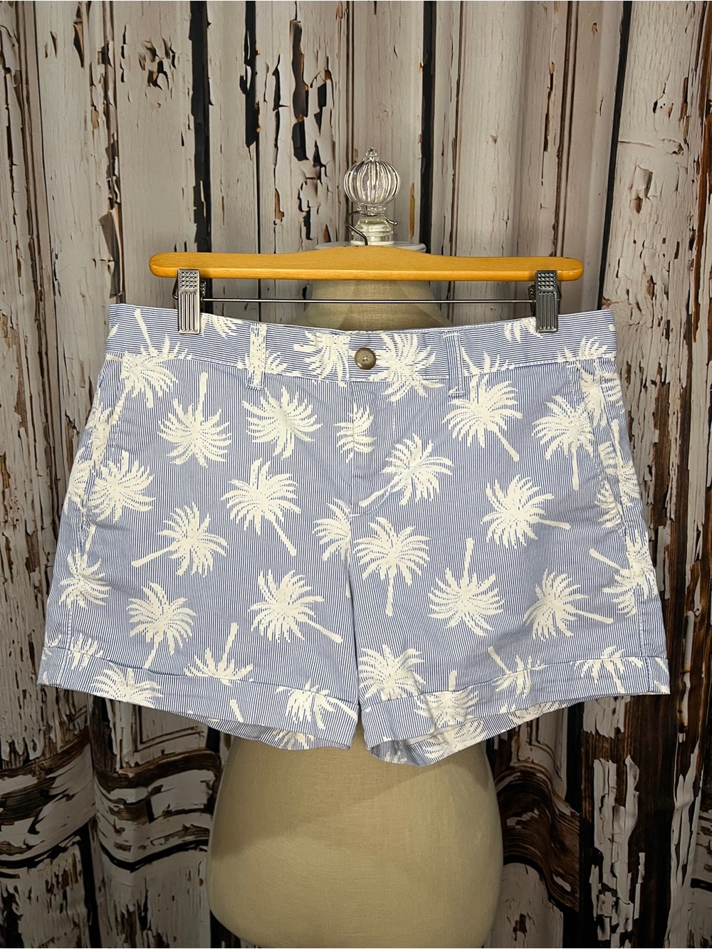 Beach Inspired GAP Light Blue Palm-Print Shorts